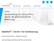 Tablet Screenshot of medifilm.ch